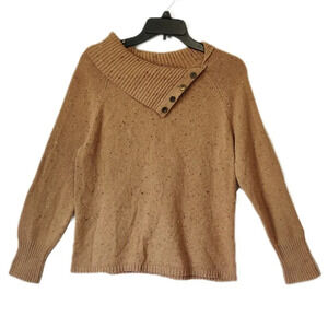J. Jill Cowl Neck Brown Tan Sweater Size‎ M